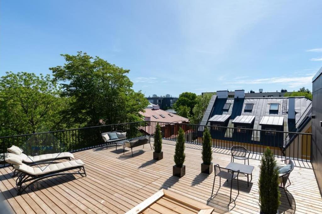 Urban-Glam City Centre Studio With A Gym And Terrace Reval Exterior foto
